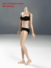 1/6 Scale Pale Skin Flexible Female Figure Body