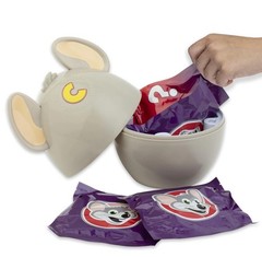 CHUCK E. CHEESE Mystery Surprise Egg Collectible 10 Items Inside w/ E Ticket NEW