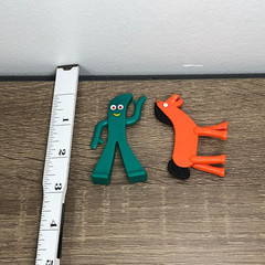 Vintage Gumby And Pokey Figures Original Bendable Gumbitty Jesco Hong Kong 1980s