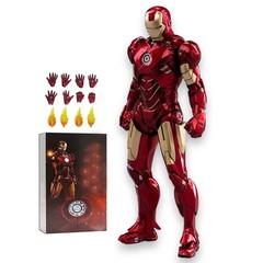 Marvel Avengers Iron Man Mark 4 MK4 Ironman Toy LED Light Action Figure Model