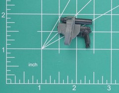 G.I. Joe Classified #52 Snake Eyes Gun Suppressor Holster 6 1/12 Scale Fodder