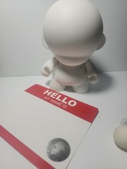 Kid Robot Munny DIY Do It Yourself White Blank Soft Vinyl Figure Art