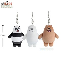 Plush Bear Keychain Toy Small Cute Animal Stuffed Doll Bag Pendant Charm