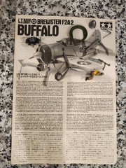 Brewster F2A2 Buffalo 1/48 TAMIYA Military Model OPEN Mostly Built