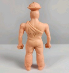 Lot of 2 Vintage Japanese Kinnikuman Flesh Color Figures Chainman & Curry Cook