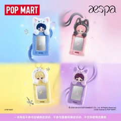 POP MART aespa Fluffy Club Series Vinyl Plush Doll Pendant Card Holder Blind Box