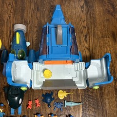 Octonauts Huge Figure and Vehicle lot Multiple Animals Sea Creatures