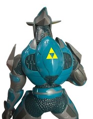 HALO JOYRIDE BLUE/TEAL ELITE ACTION FIGURE W/ WEAPON BLUE VIDEO GAMES TOYS