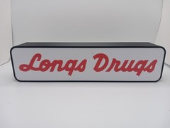Retro Longs Drug Store logo 10″ lightbox sign retro store sign display