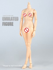 US 1/6 Female Mid Bust Pale Skin Body Model 12″ Action Figure Body Hands Toy