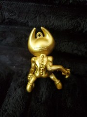 Rare Gold Ink Demon Bendy Dark Revival Vinyl Figure Toy Loose Missing Ring