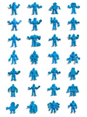 MUSCLE Men Light Blue CHOOSE: Vtg 1980’s Mattel M.U.S.C.L.E. Kinnikuman Figures