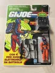1991 G.I. GI Joe 3.75 ARAH Lot Cobra Lampreys MOC Italian Version