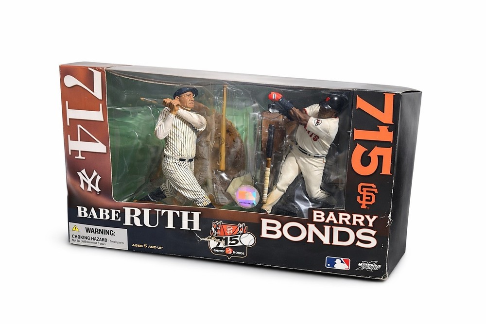 Vntg 2006 McFarlane MLB Yankees & Giants. Babe Ruth & Barry Bonds 2 Pk NISB