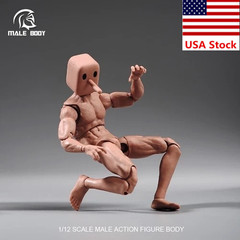 Notaman 1/12 Male Flexible Strong Muscular Body Square Head 6”Action Figure Toy