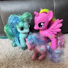 My Little Pony Mixed Lot of Plastic And Plush Figures Of Various Sizes