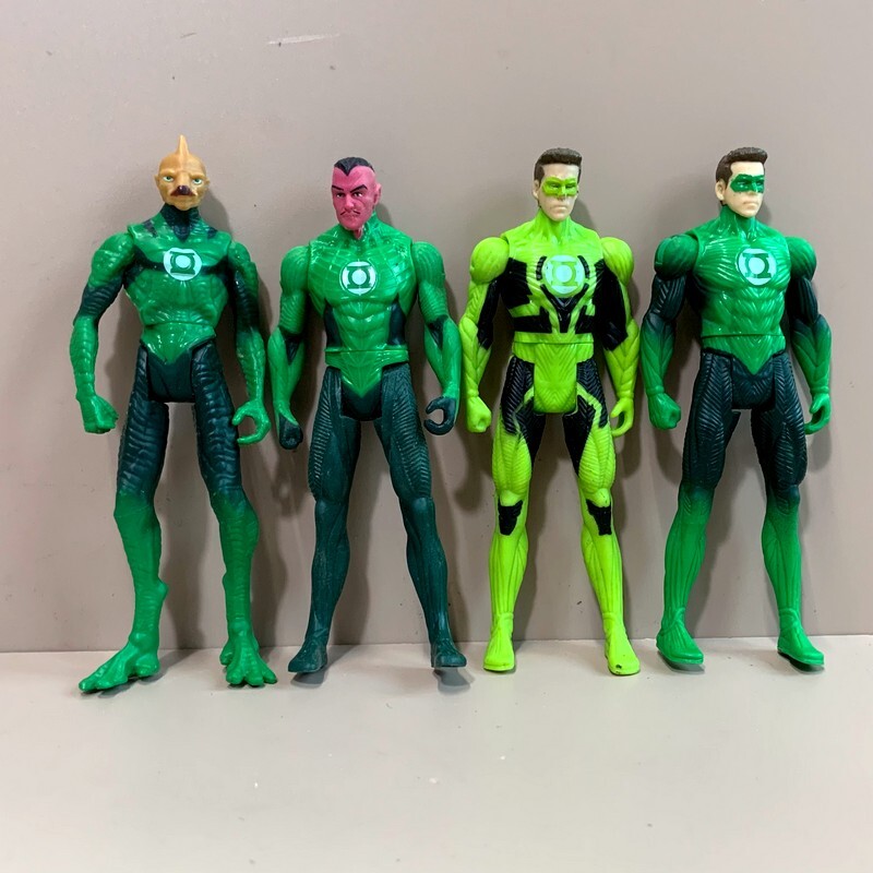 4pcs 3.75” DC Universe Green Lantern Tomar Re Sinestro Ryan Reynolds Figures