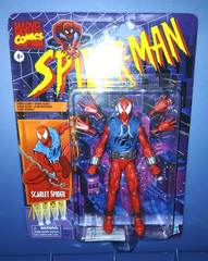 MARVEL LEGENDS RETRO SPIDER-MAN SCARLET SPIDER 6″ FIGURE HASBRO NEW SEALED 2024