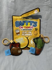 NEW Butts on Things by Brian Cook Art – Clip-On Plushies – Coffee Pot & Cactus