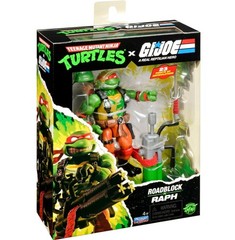 Teenage Mutant Ninja Turtles x G.I. Joe Raphael x Roadblock Action Figure