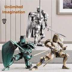 Medieval Knight Armor Action Figure Multi-Jointed Movable Robot Dummy 13 T13