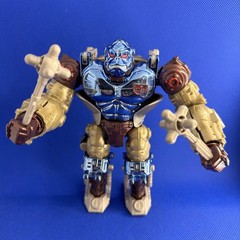 97 Transformers Beast Wars Transmetals Optimus Primal Figure Vintage Hasbro Mace