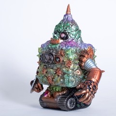 Paul Kaiju X Gunnzo 2015 Gobo King Japanese Soft Vinyl Sofubi Figure Mecha Robot