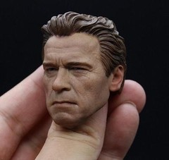 1/6 Arnold Schwarzenegger Head OLD Terminator Genisy T800 for Hot Toys phicen US