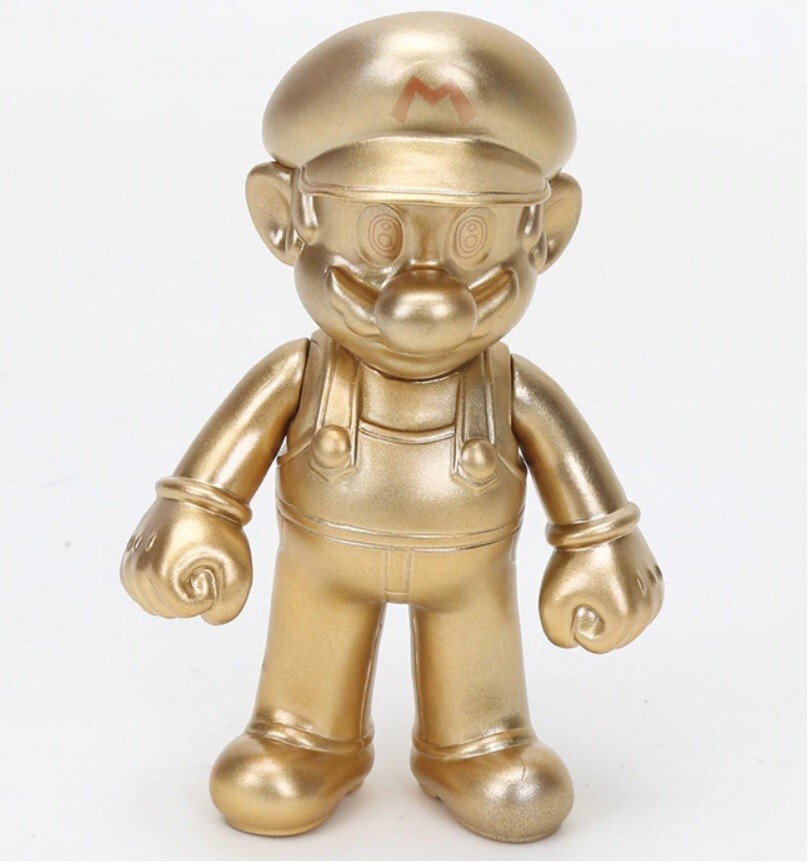 Gold Super Mario Brothers Bros 5″ Action Figure Mario Collectible Kids Toy Gift