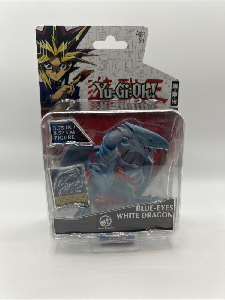 2022 Super Impulse Yu-Gi-Oh Blue Eyes White Dragon 3.75″ Action Figure Mini Card