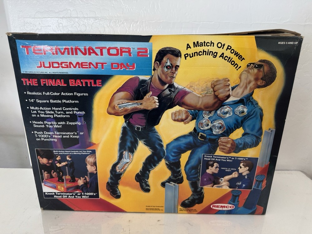 1991 Remco Terminator 2 Judgement Day Battle Rock’em Sock’em – NIB, SEALED!