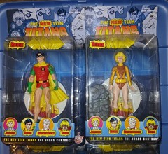 DC DIRECT THE NEW TEEN TITANS JERICHO ROBIN DEATHSTROKE TERRA 6″ FIGURE SET