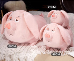25-80cm Nezha Taiyi human flying pig plush toy Plush Toy Pillow Stuffed Pink