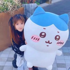 Chiikawa Huge 80cm Plush Doll Hachiware Throw Pillow Cushion Stuffed Toy Gift