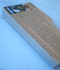 25 PC Variety LOT Hasbro GI Joe File Cards Black Back Factory Cut Vintage ?