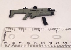 Action Force Assault Rifle Scar type gray w/ launcher 1:12 gun weapon accessory