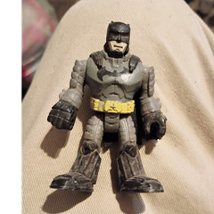 DC Comics Batman Action Figure Gray Black Yellow Cape Less Than 5 in