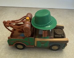 Disney Pixar Cars 2 Materhosen Mater Die-cast Car Green Hat Missing Feather