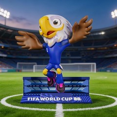 FIFA World Cup 2026 Mascot Figure Set 3pcs 4in Licensed Gift Box