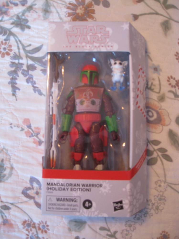 STAR WARS BLACK SERIES MANDALORIAN WARRIOR (HOLIDAY EDITION) 6-INCH FIGURE