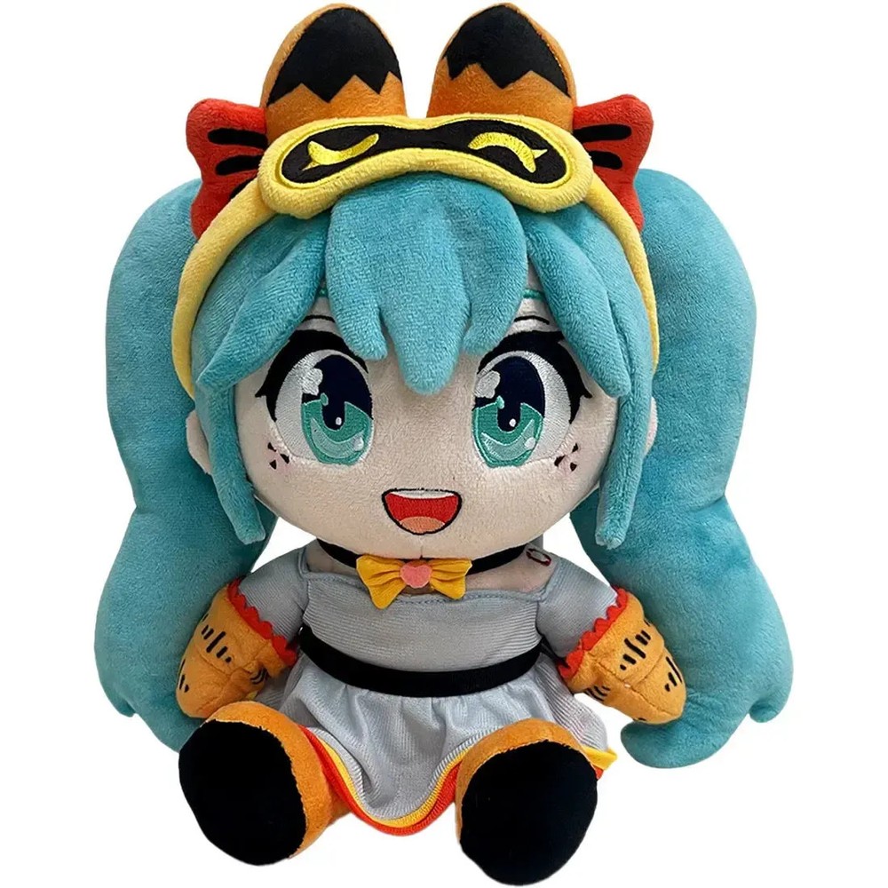 Hatsune Miku x Garfield – Sitting Hatsune Miku in Garfield Outfit Plush (10&
