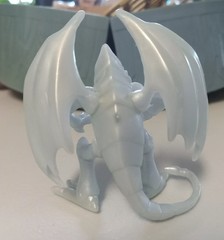 Yu-Gi-Oh! Blue Eyes White Dragon Mini Figure + Plastic Card (Mattel, 2002)