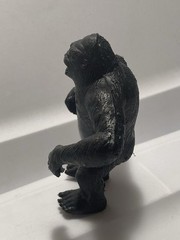 Vintage 1970’s Gorilla KING KONG Figure Hard Plastic 3.5″ Green Eyes Big Jim