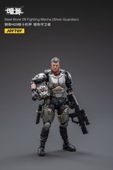 JOYTOY STEEL BONE H09 FIGHTING MECHA SILVER GUARDIAN Robot & Pilot 1/25 Figure