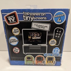 Big Bang Theory Tiny TV Classics Basic Fun Real Working TV & Remote New In Box