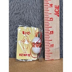 Kewpie Doll Egg Shell Charm Japanese Import Miniature Figure Red Strap NIP