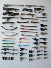 57 Vintage Star Wars Weapons Figures Lot Repros