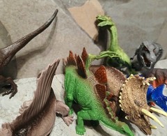 Animal Planet Dino Lot of 15 Dinosaurs Triceratops Use W/ Jurassic Park T-Rex