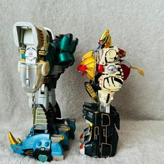 Bandai Japan DX Megazord Power Rangers Wild Force Sentai Gaoranger Gao King set