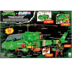 PRESALE TMNT x G.I. Joe Mashups Turtle-Fly Copter Roadblock-Wild Bill x Raphael
